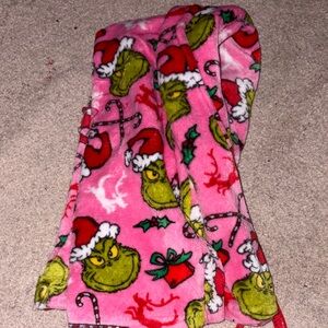 Pink Grinch Christmas pajama pants